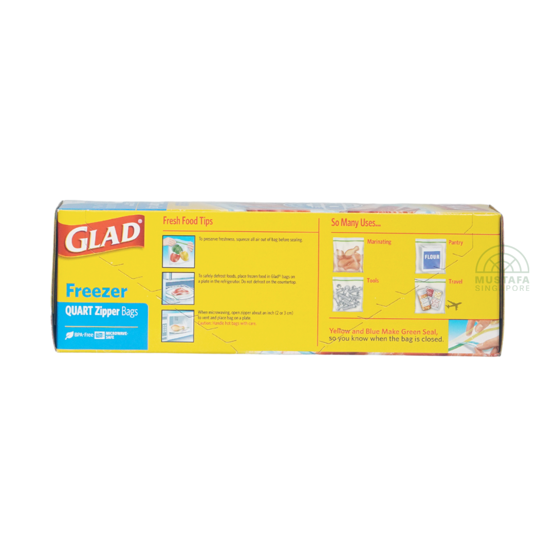 Glad Freezer Quart Zipper Bags
(20 bags)