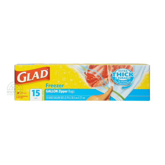 Glad Freezer Gallon Zipper Bags 
- 3.78 litres
(15 bags)