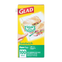 Glad Sandwich Zipper Bags
(100 bags)