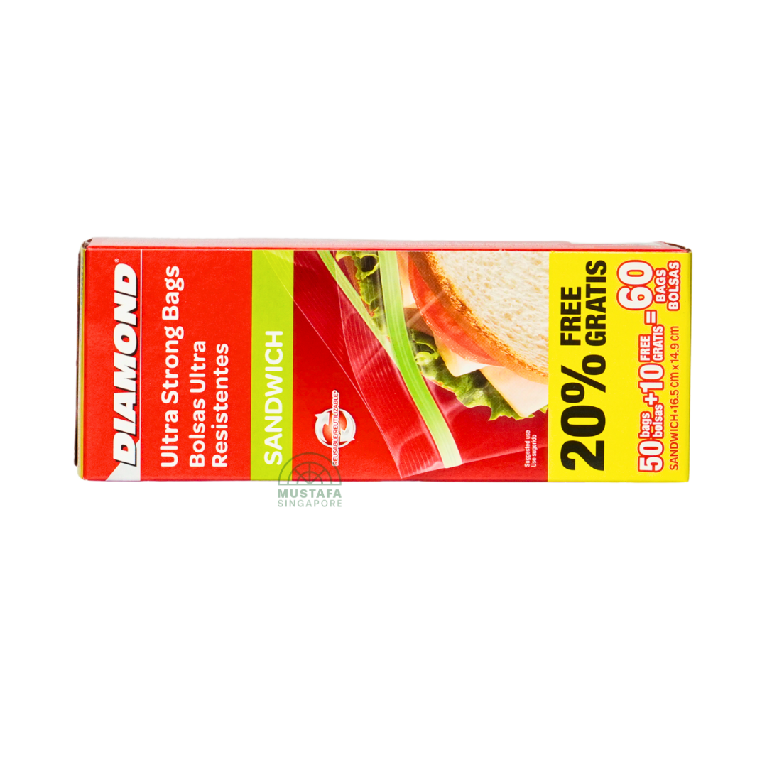 Diamond Ultra Strong Bags Sandwich 60s