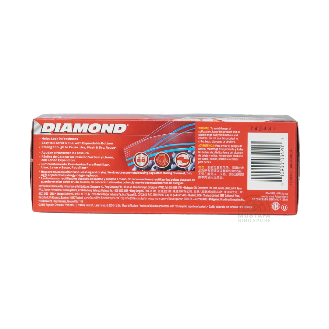 Diamond Freezer Bag Medium 20s