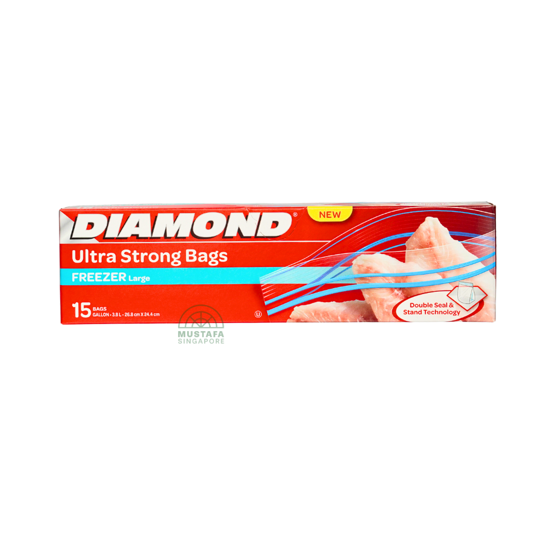 Diamond Ultra Strong Bags Freezer Large 15s