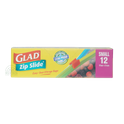 Glad Zip Slide Easy-Seal Storage Bags 
(12 Small Bags)