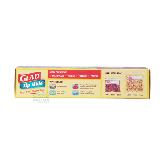 Glad Zip Slide Easy-Seal Storage Bags 
(12 Small Bags)