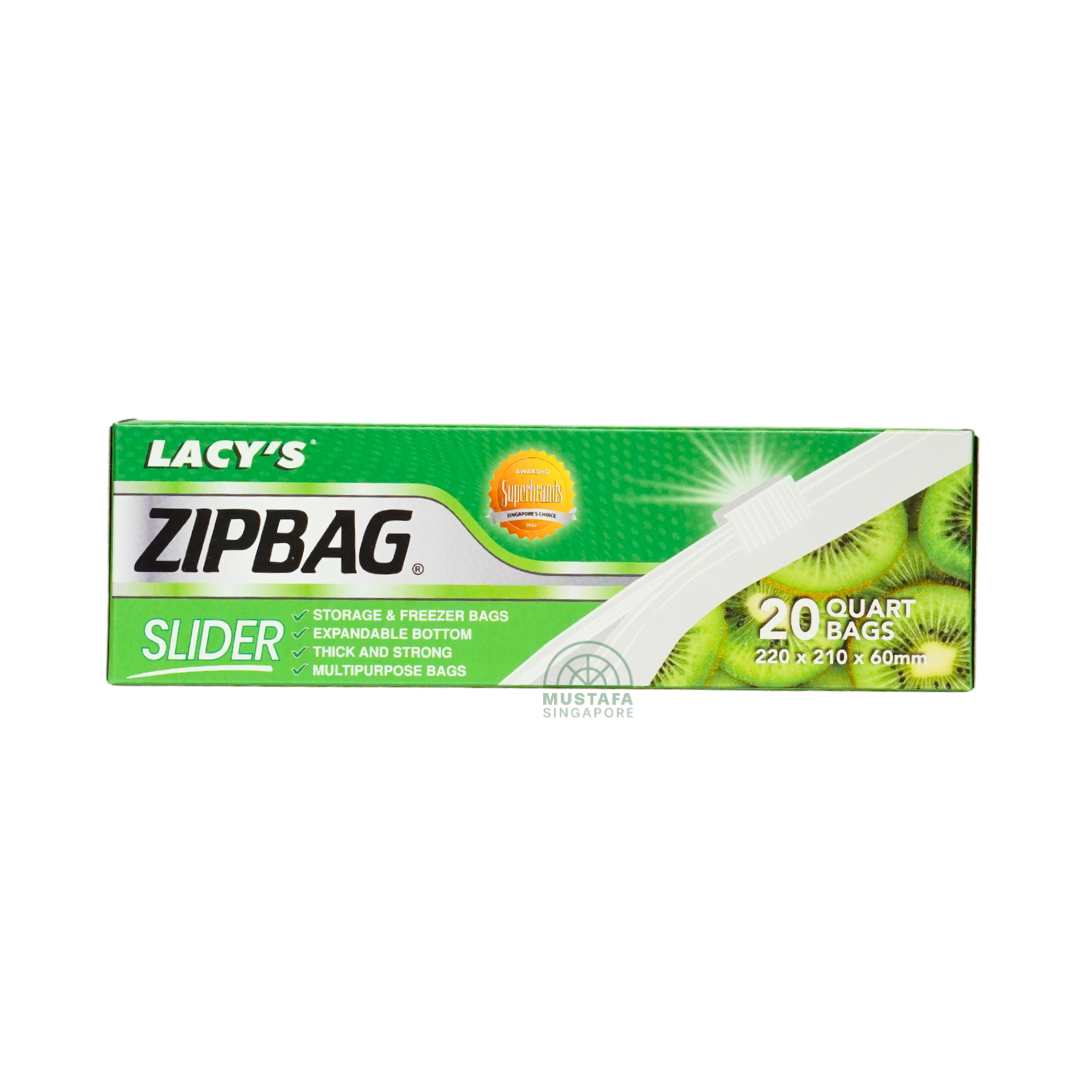 Lacy's Zipbag Slider 20 Quart Bags