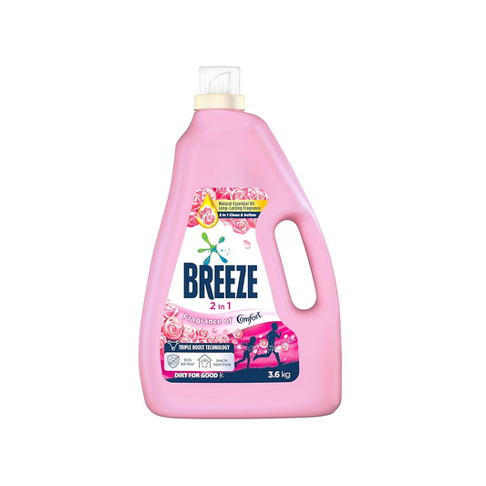 Breeze Laundry Detergent Liquid 2-in-1 Fragrance of Comfort 3.6kg