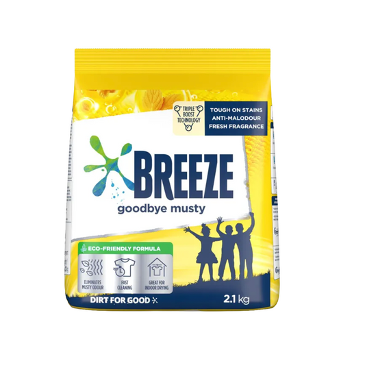 Breeze Laundry Detergent Powder Goodbye Musty 2.1kg