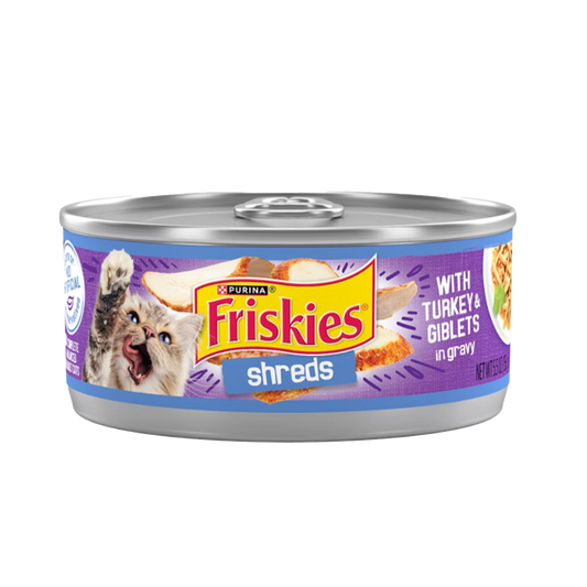 Purina Friskies Shred with Turkey & Giblets in Gravy 156g
