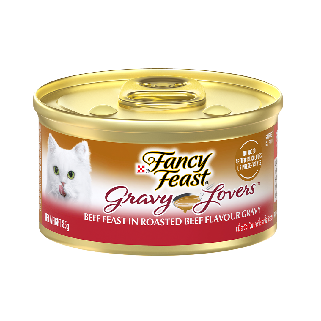 Purina Fancy Feast Gravy Lovers Beef Feast in Roasted Beef Flavour Gravy 85g