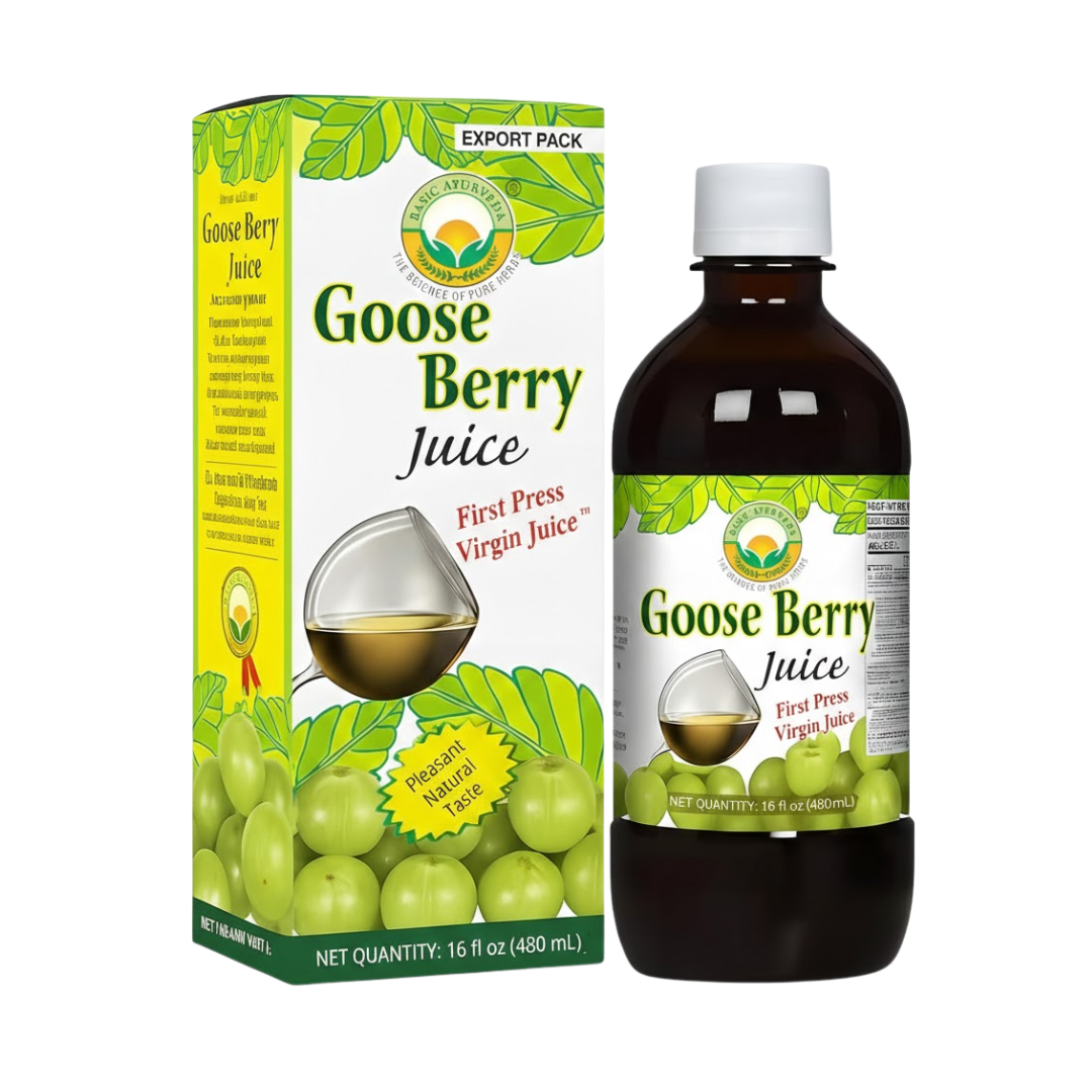 Basic Ayurveda First Press Virgin Goose Berry Juice 480ml