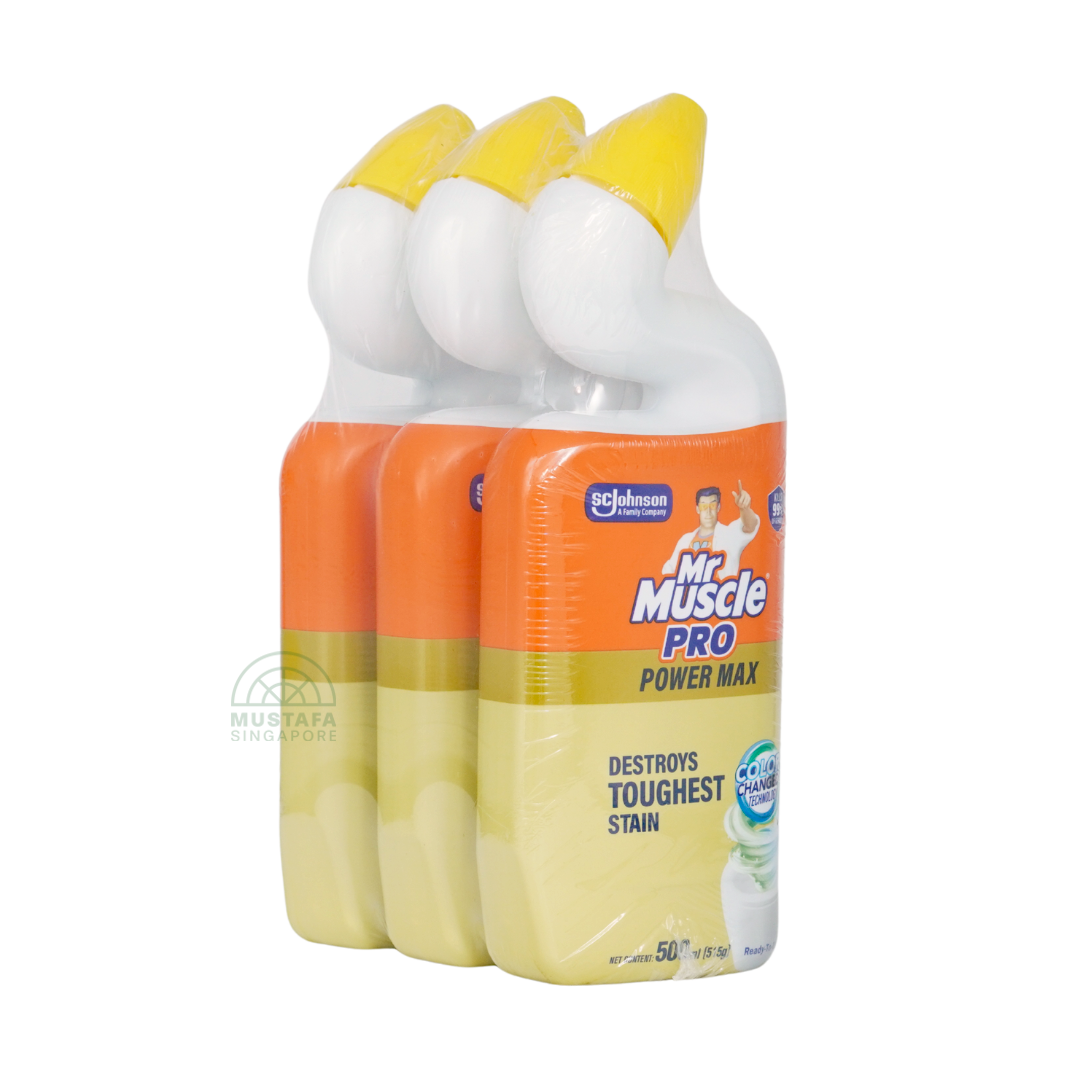 Mr Muscle Toilet Cleaner Pro Power Max Value Pack 500ml x 3