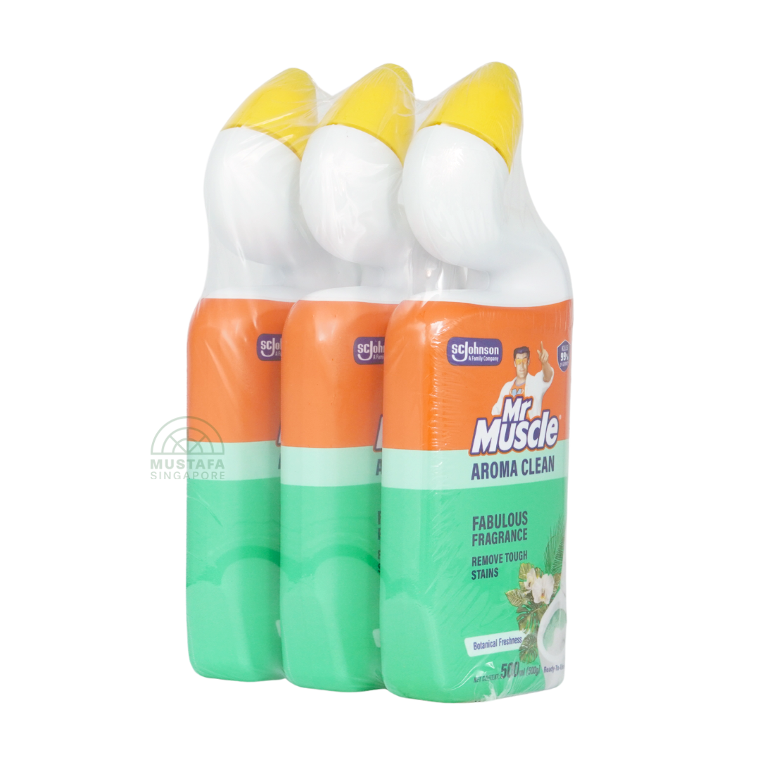 Mr Muscle Toilet Cleaner Aroma Clean Value Pack Botanical Freshness 500ml x 3