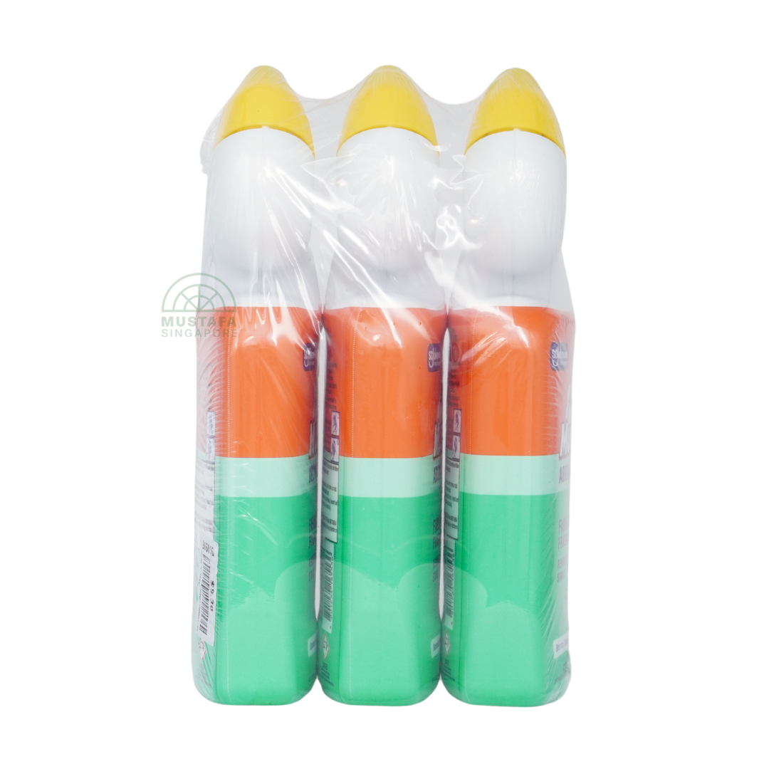 Mr Muscle Toilet Cleaner Aroma Clean Value Pack Botanical Freshness 500ml x 3