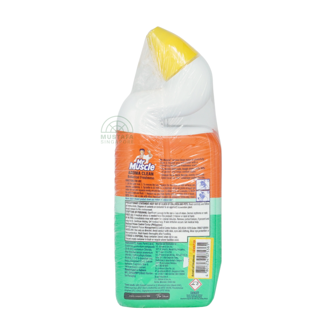 Mr Muscle Toilet Cleaner Aroma Clean Value Pack Botanical Freshness 500ml x 3