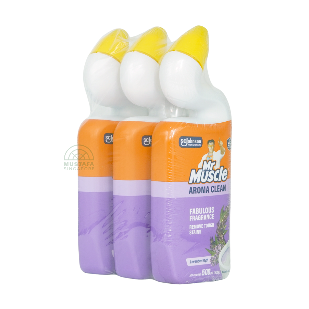 Mr Muscle Toilet Cleaner Aroma Clean Value Pack Lavender Myst 500ml x 3