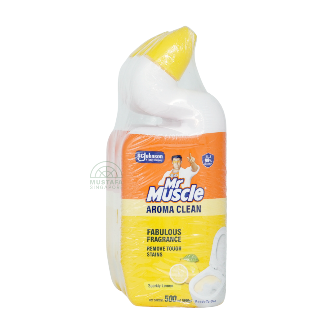 Mr Muscle Toilet Cleaner Aroma Clean Value Pack Sparkly Lemon 500ml x 3