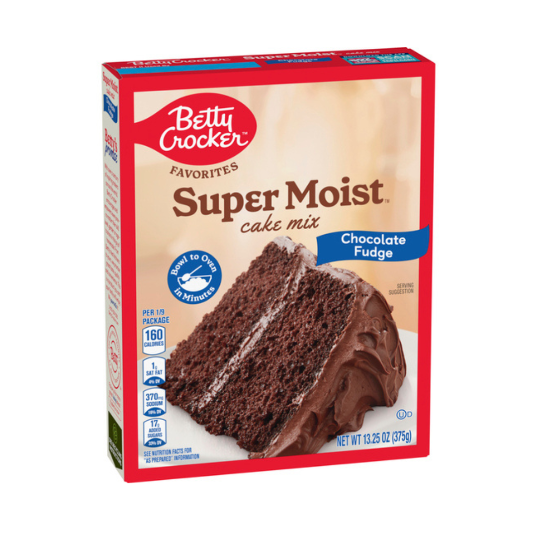 Betty Crocker Super Moist Cake Mix Chocolate Fudge 375g
