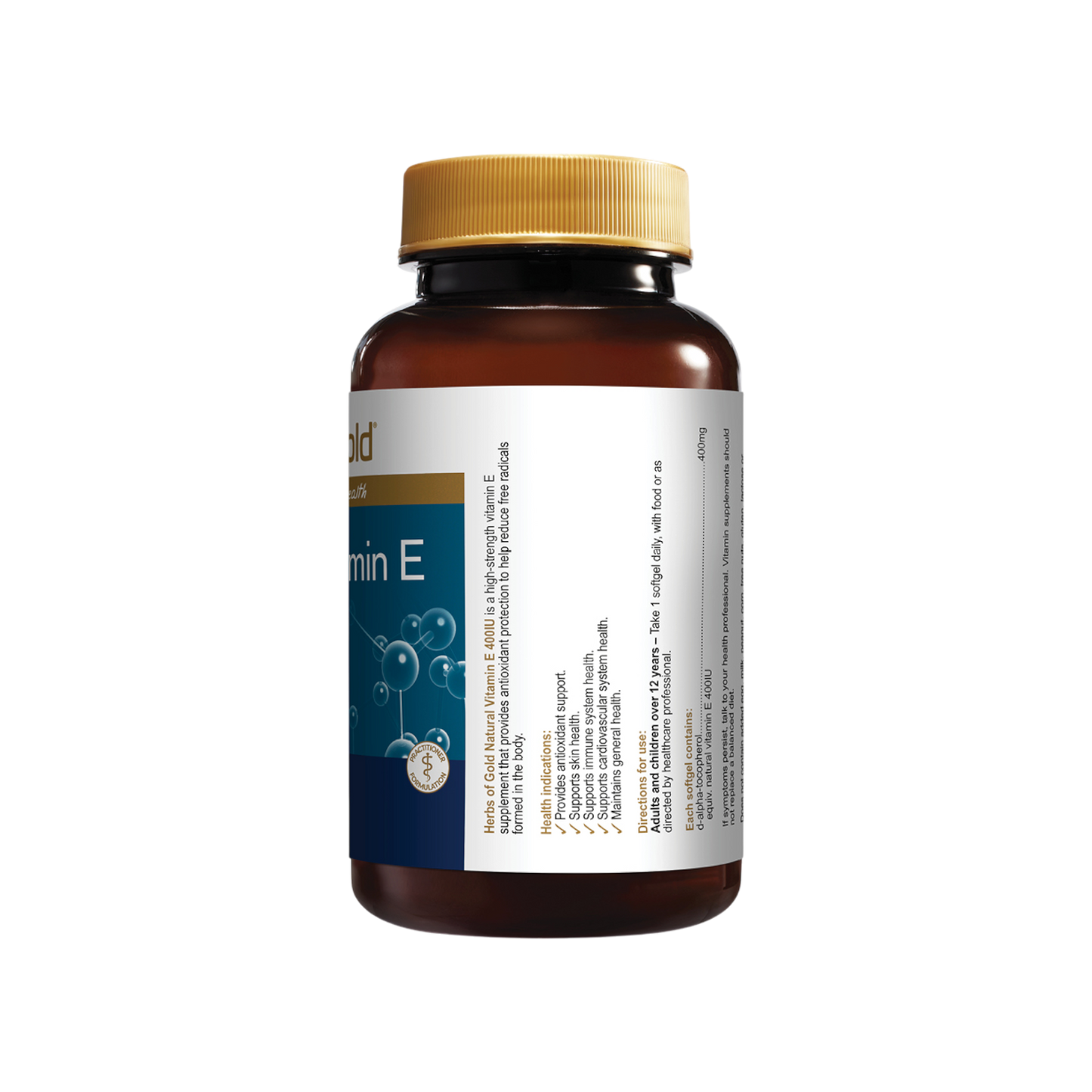 Herbs Of Gold Natural Vitamin E 400 IU 90s