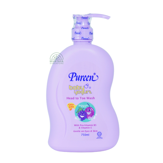 Pureen Baby Yoghurt Head to Toe Wash Blackcurrant & Plums 750ml