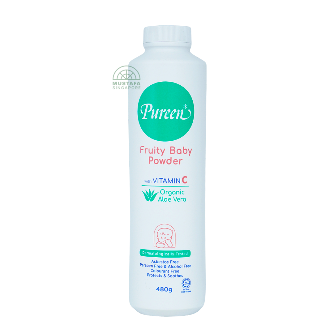 Pureen Fruity Baby Powder with Vitamin C Organic Aloe Vera 480g
