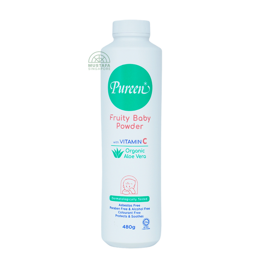 Pureen Fruity Baby Powder with Vitamin C Organic Aloe Vera 480g