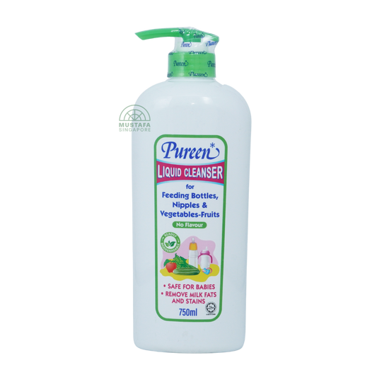 Pureen Liquid Cleanser for Feeding Bottles, Nipples & Vegetables-Fruits No Flavour 750ml